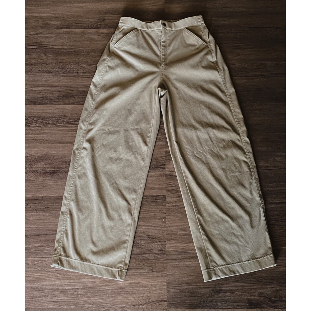 Uniqlo Women U Wide fit curved twill jersey pants